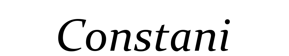 Constantia Italic Yazı tipi ücretsiz indir